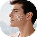 Обязательно наносите защиту от ультрафиолета <b>(крем с SPF 30+)</b> перед выходом на улицу